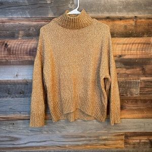 Oversized Mock Turtleneck Fall/Autumn Knit Sweater XS